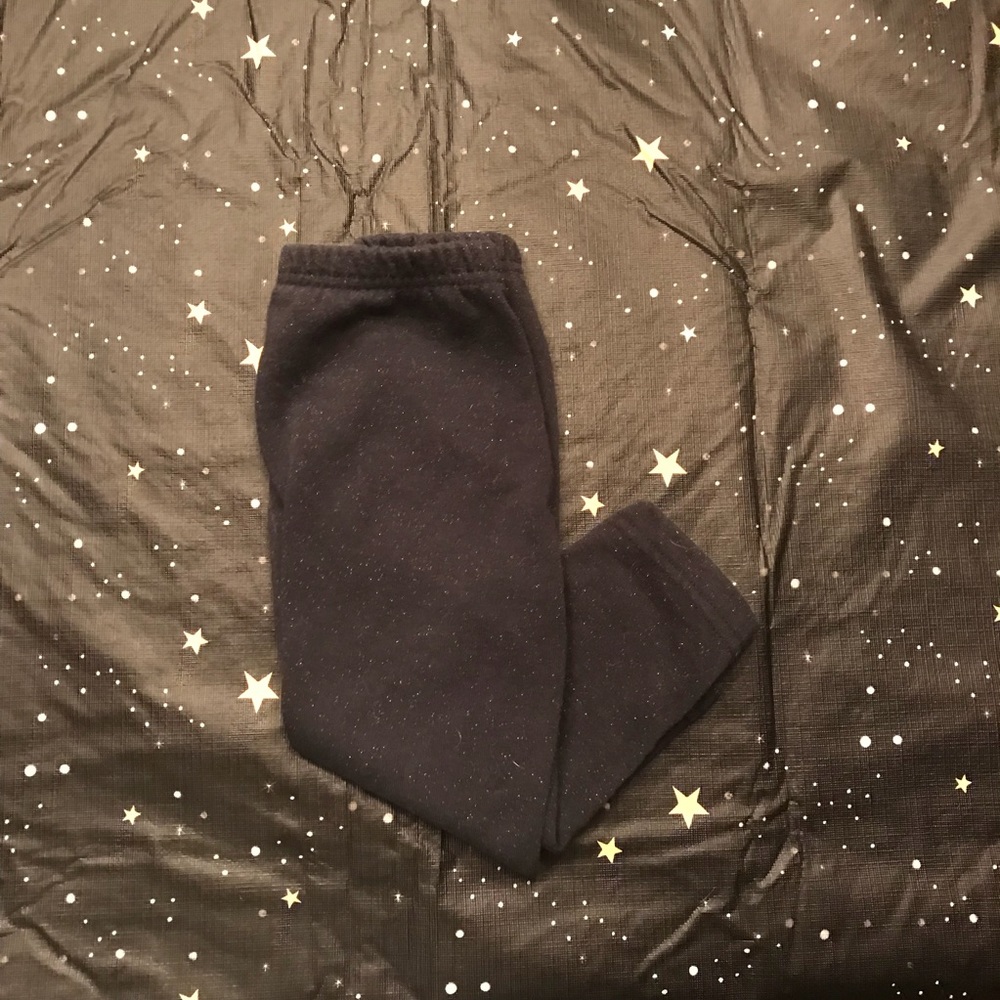 Black Glitter Toddler Pants